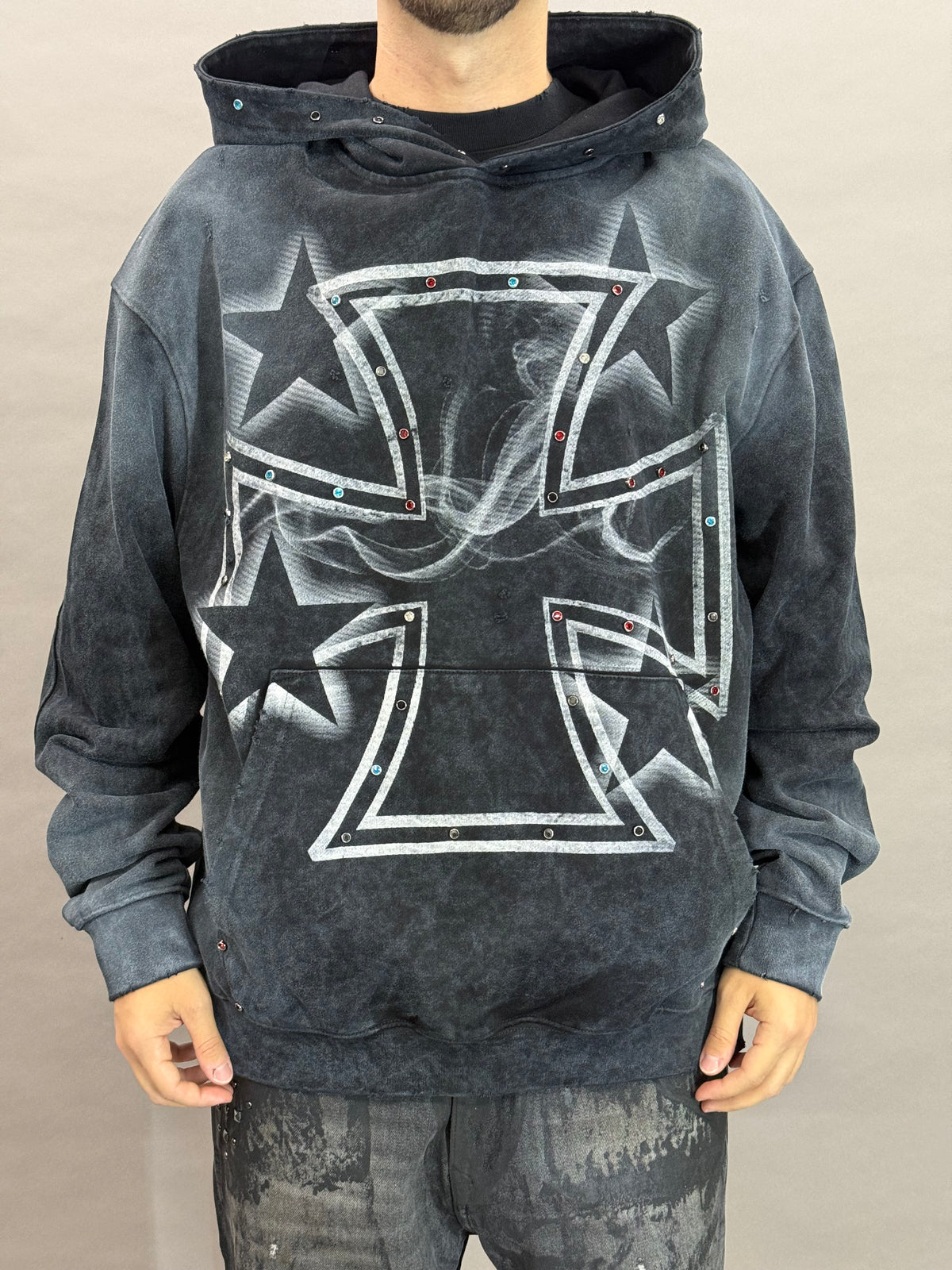 Strudded Iron Cross Black BI