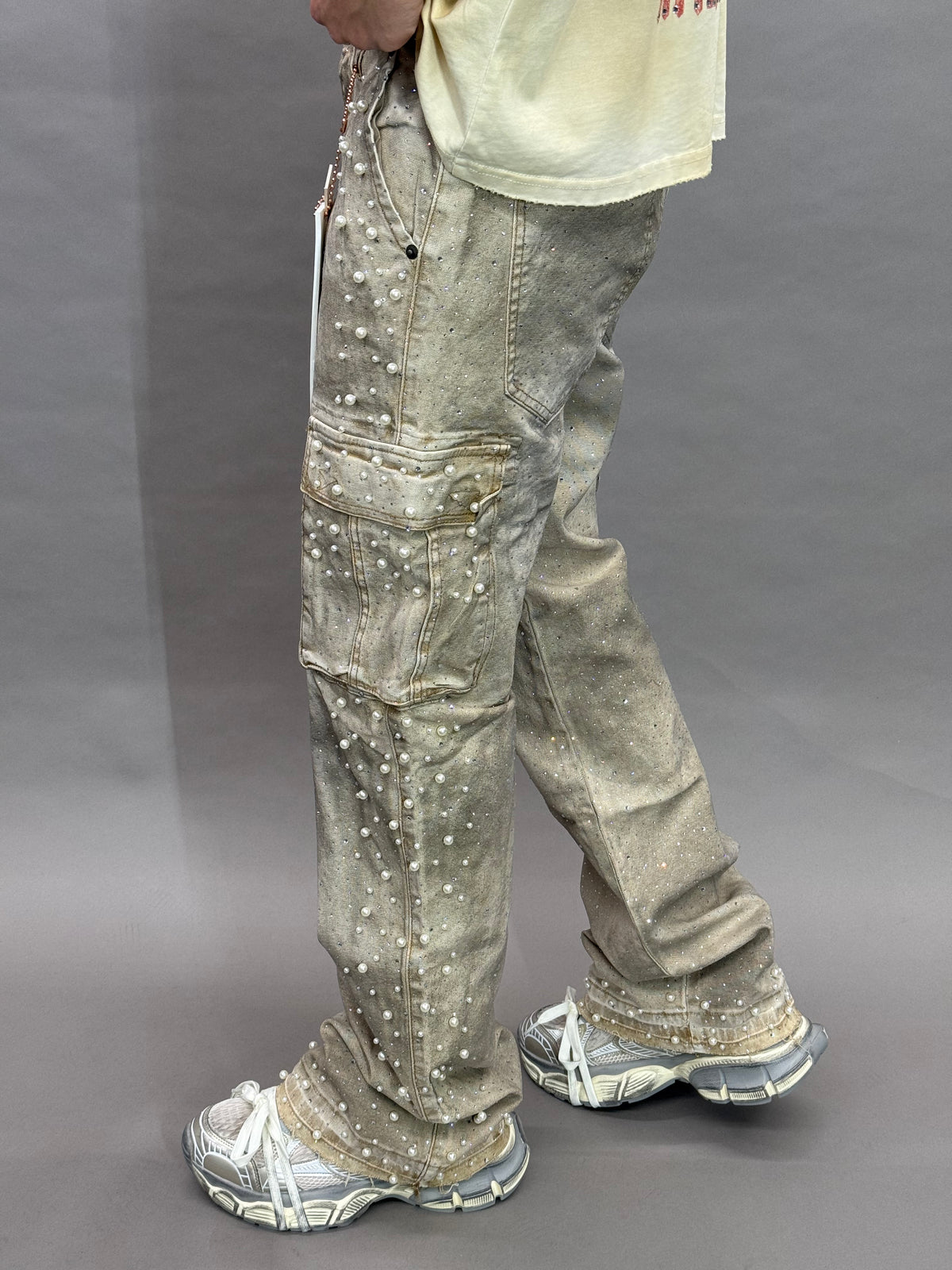 Pearl Crystal Cargo Tan Paper