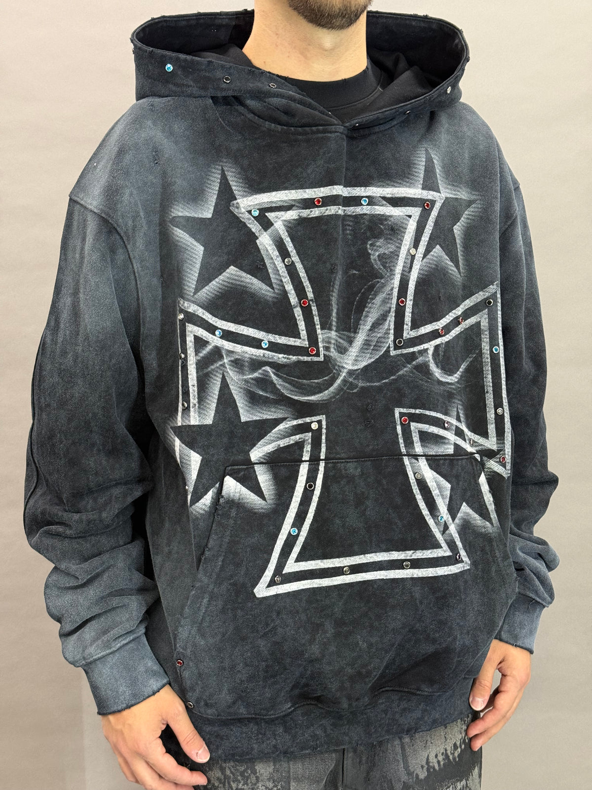 Strudded Iron Cross Black BI