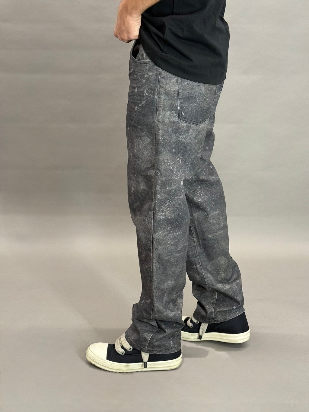 Baggy Denim Black Camouflage