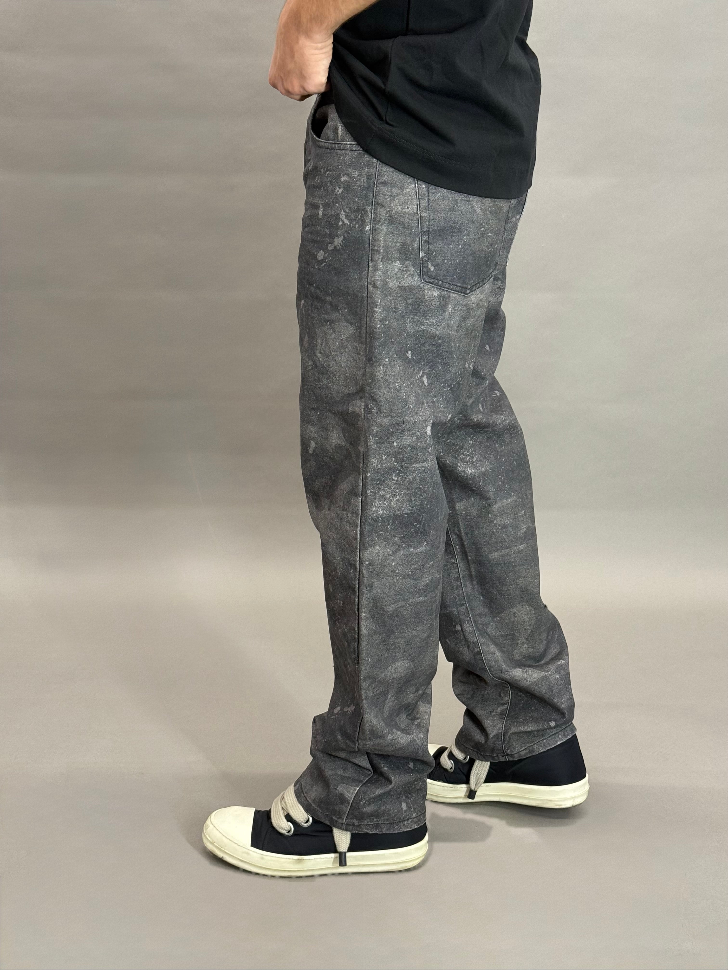Baggy Denim Black Camouflage