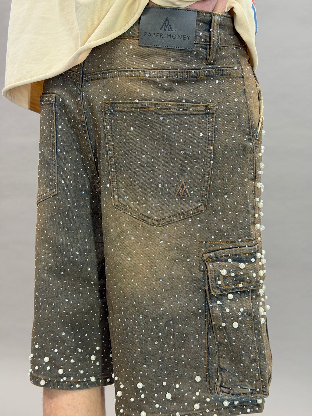 Pearl Crystal Shorts Dusk