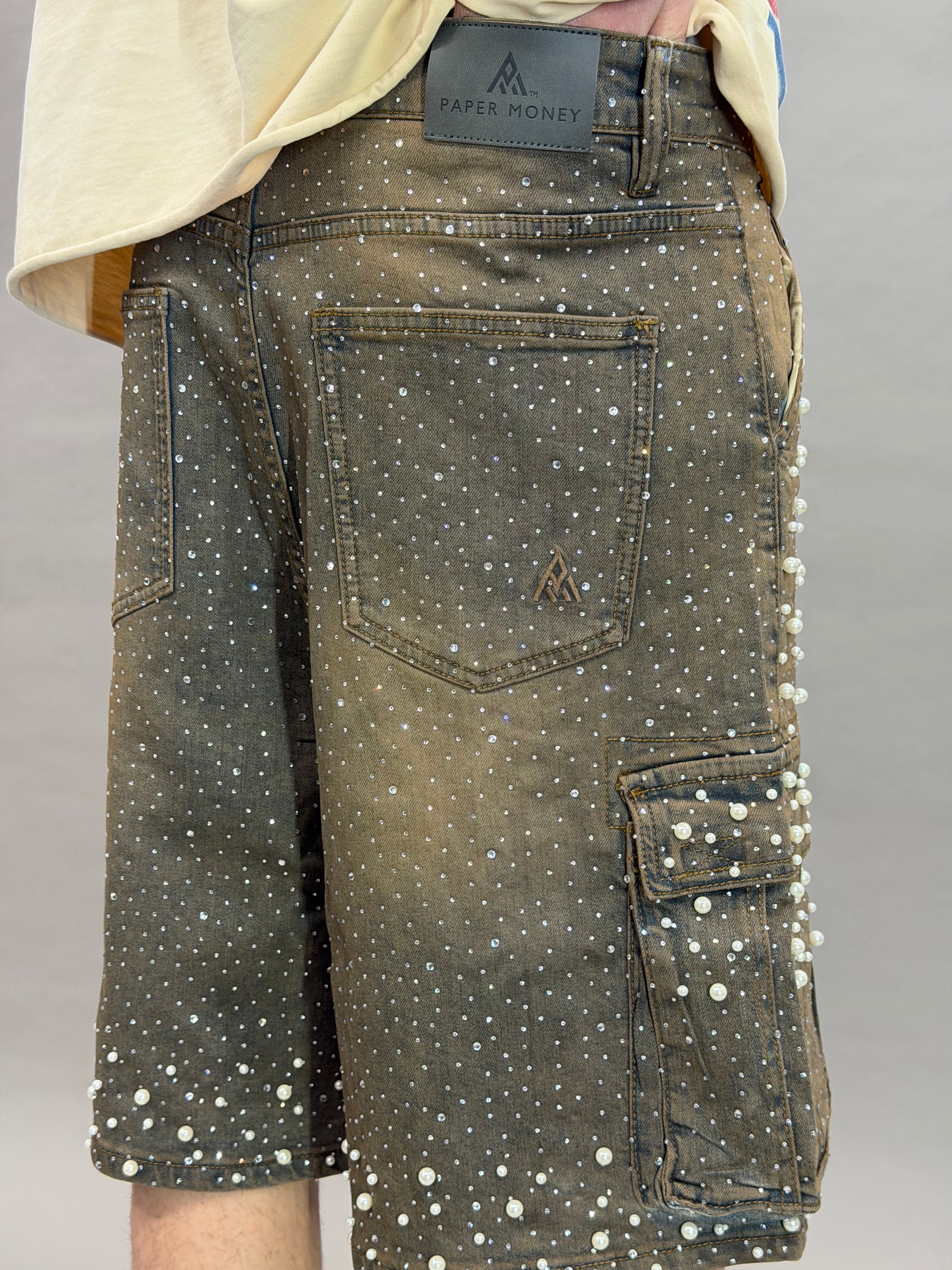 Pearl Crystal Shorts Dusk