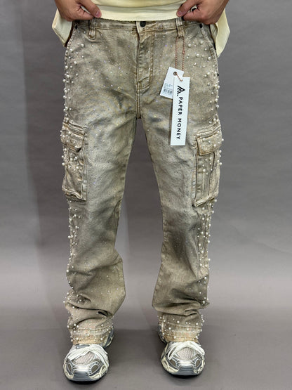 Pearl Crystal Cargo Tan Paper