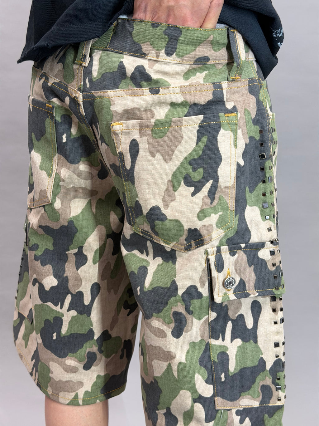 Military Pockets Rhinestone