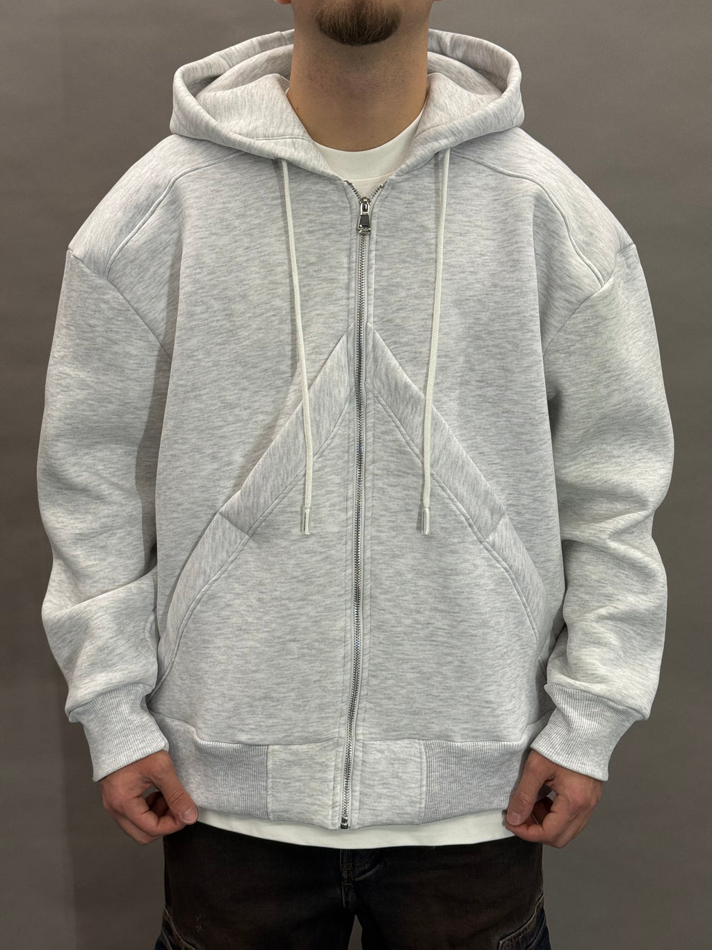 Grey Side Slotted Pouch