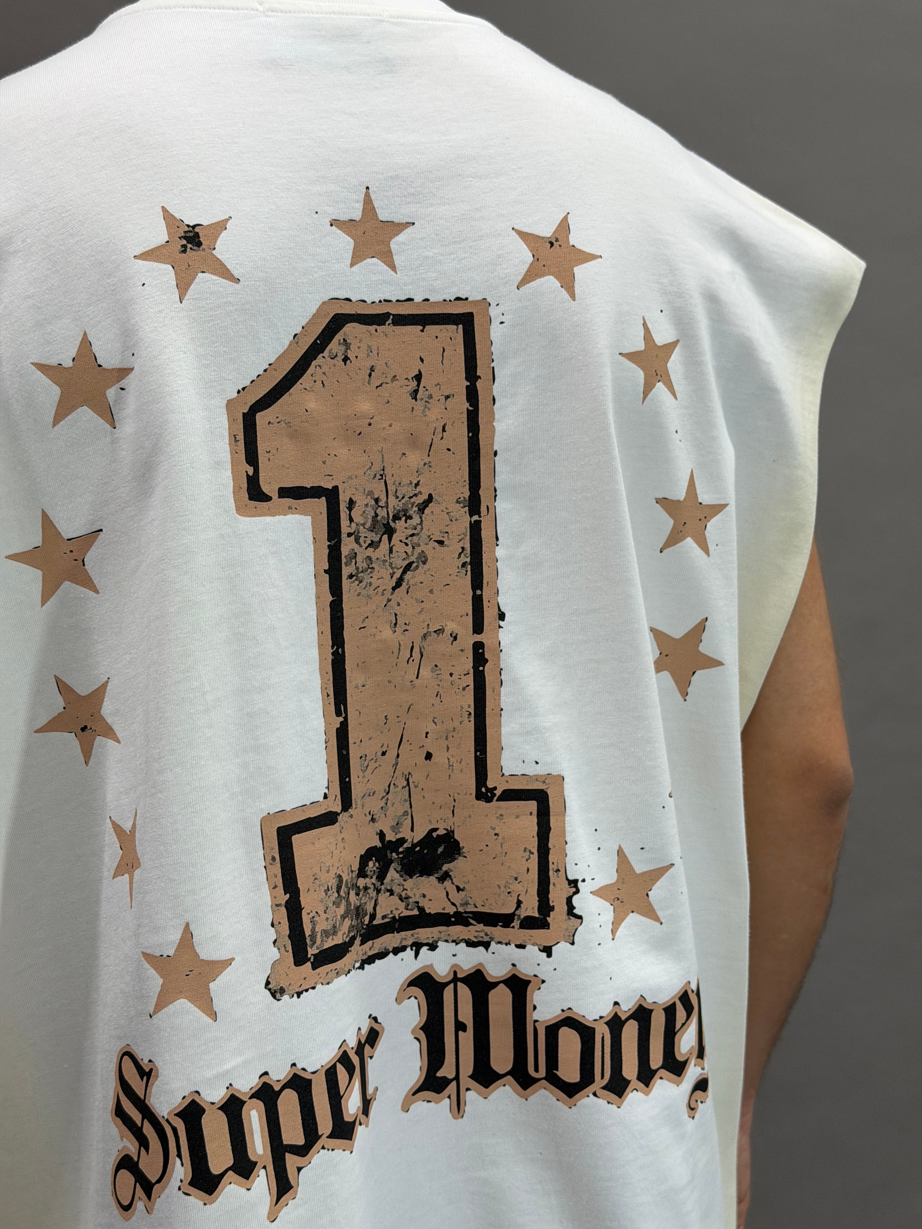 Grillz White Sleeveless