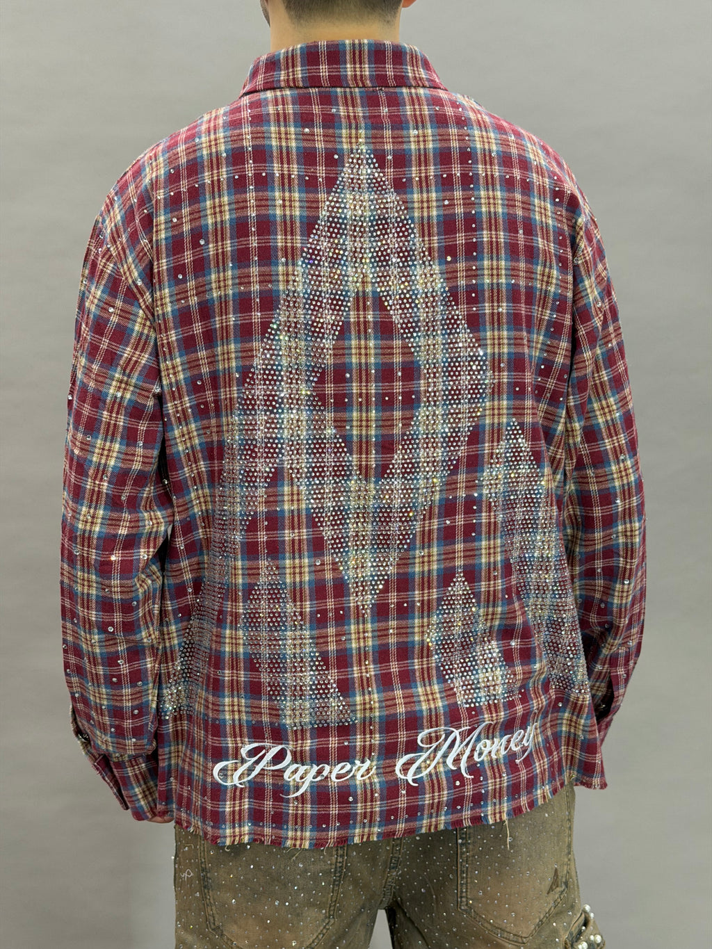 Rhinestone Flannel Wine