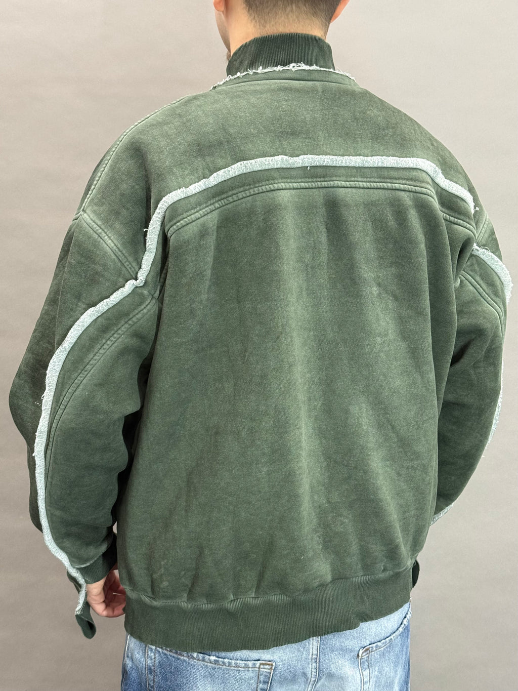 Washed Sweatshirt Army Green