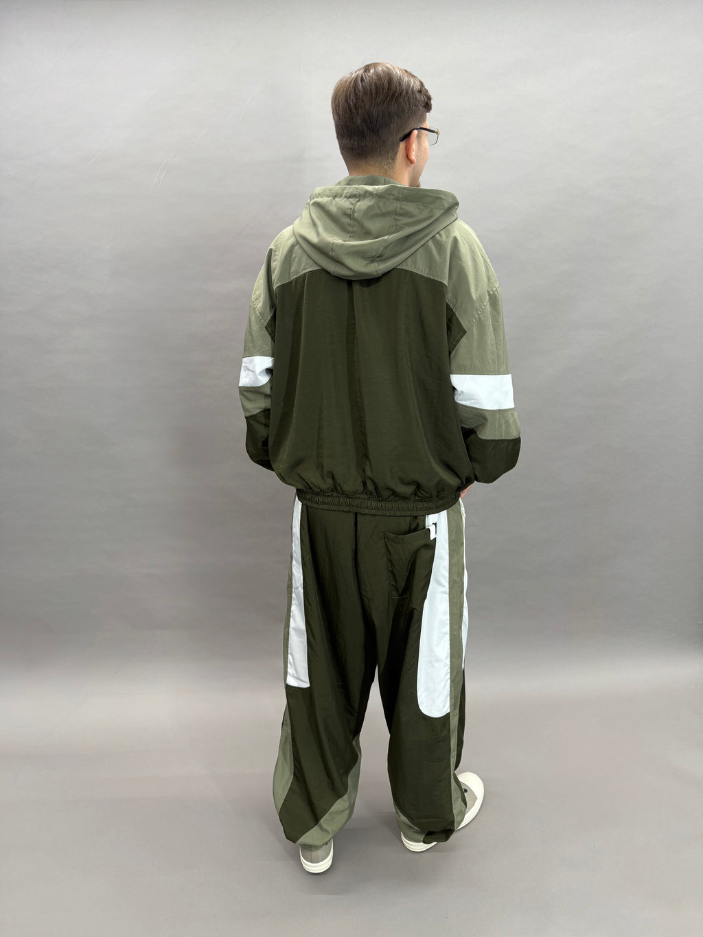 Tracksuite Technical Green Fabric