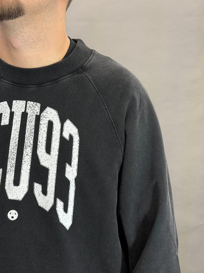 College Crewneck washed black