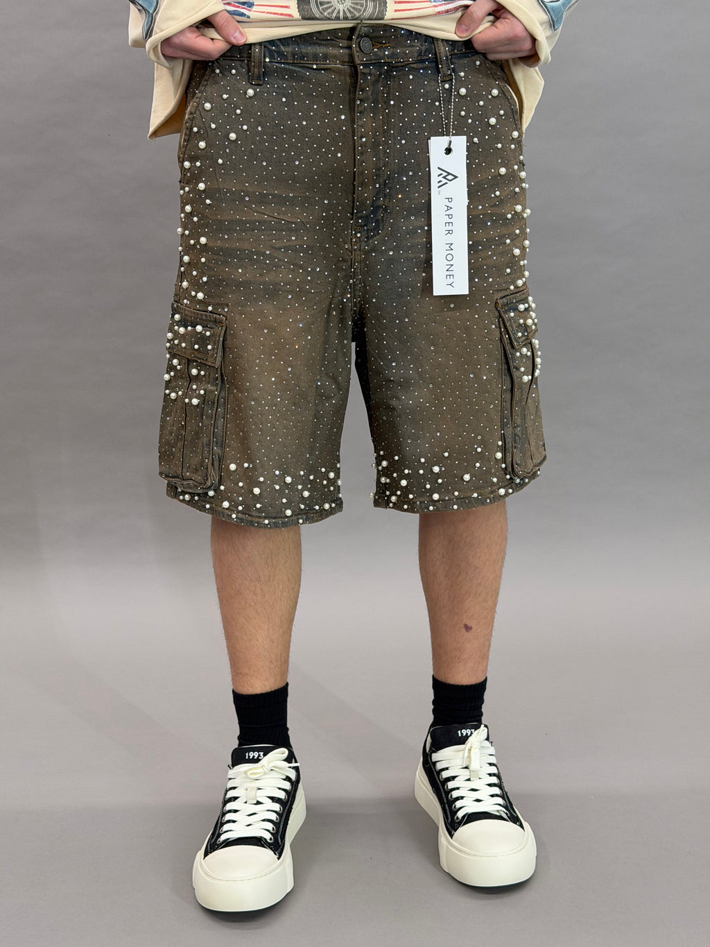 Pearl Crystal Shorts Dusk