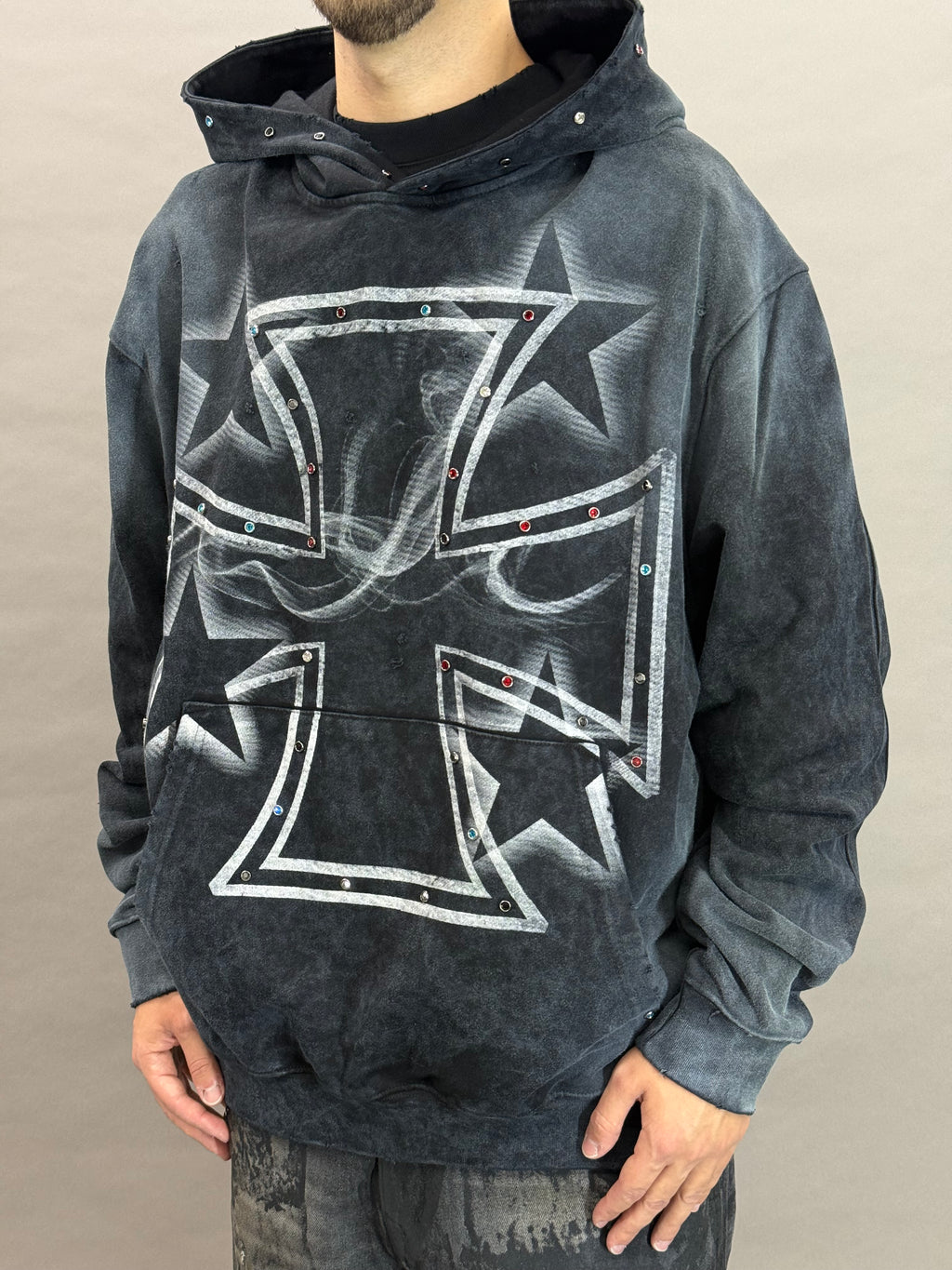 Strudded Iron Cross Black BI