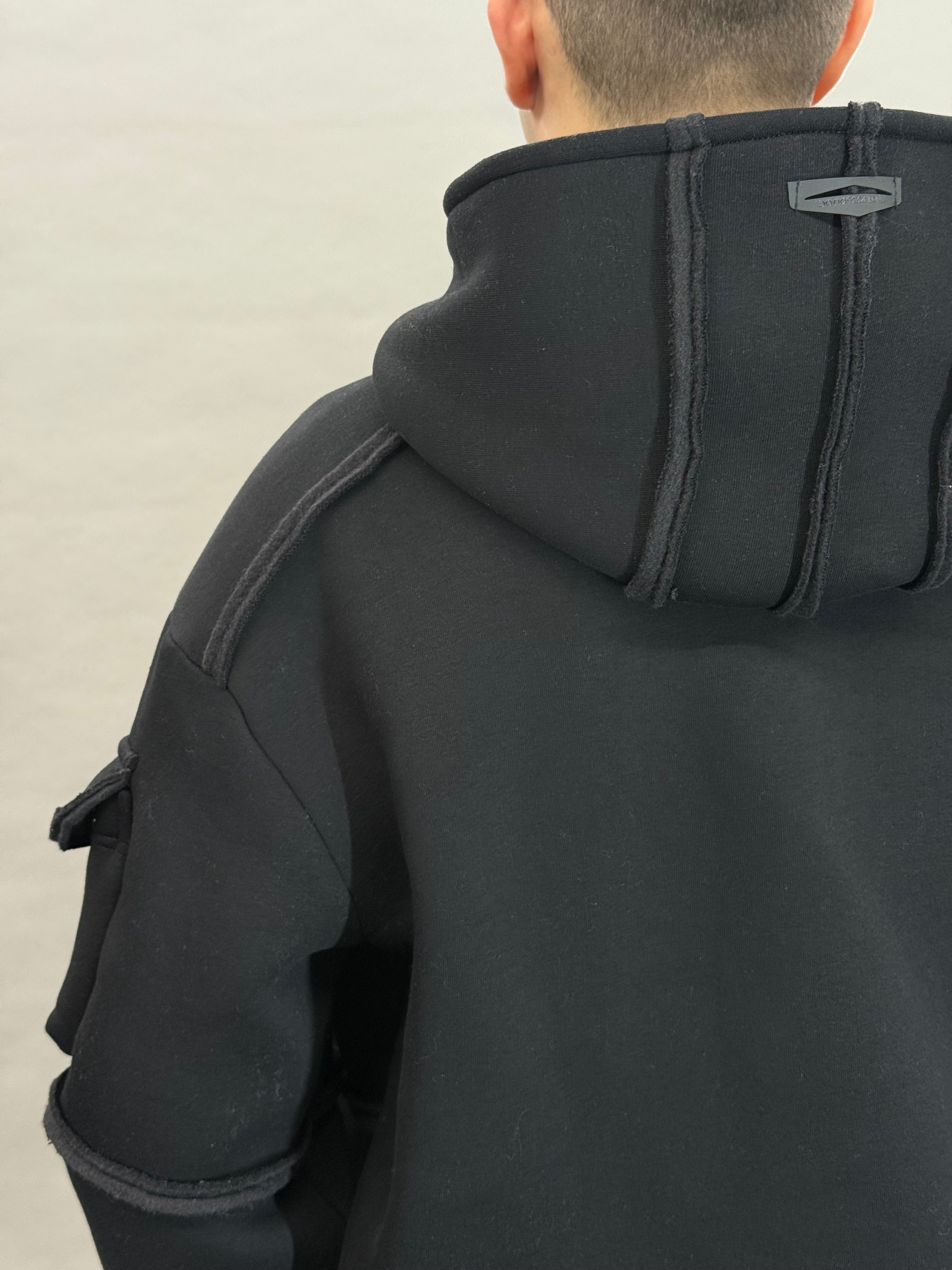Black Balaclava Hoodie Cargo