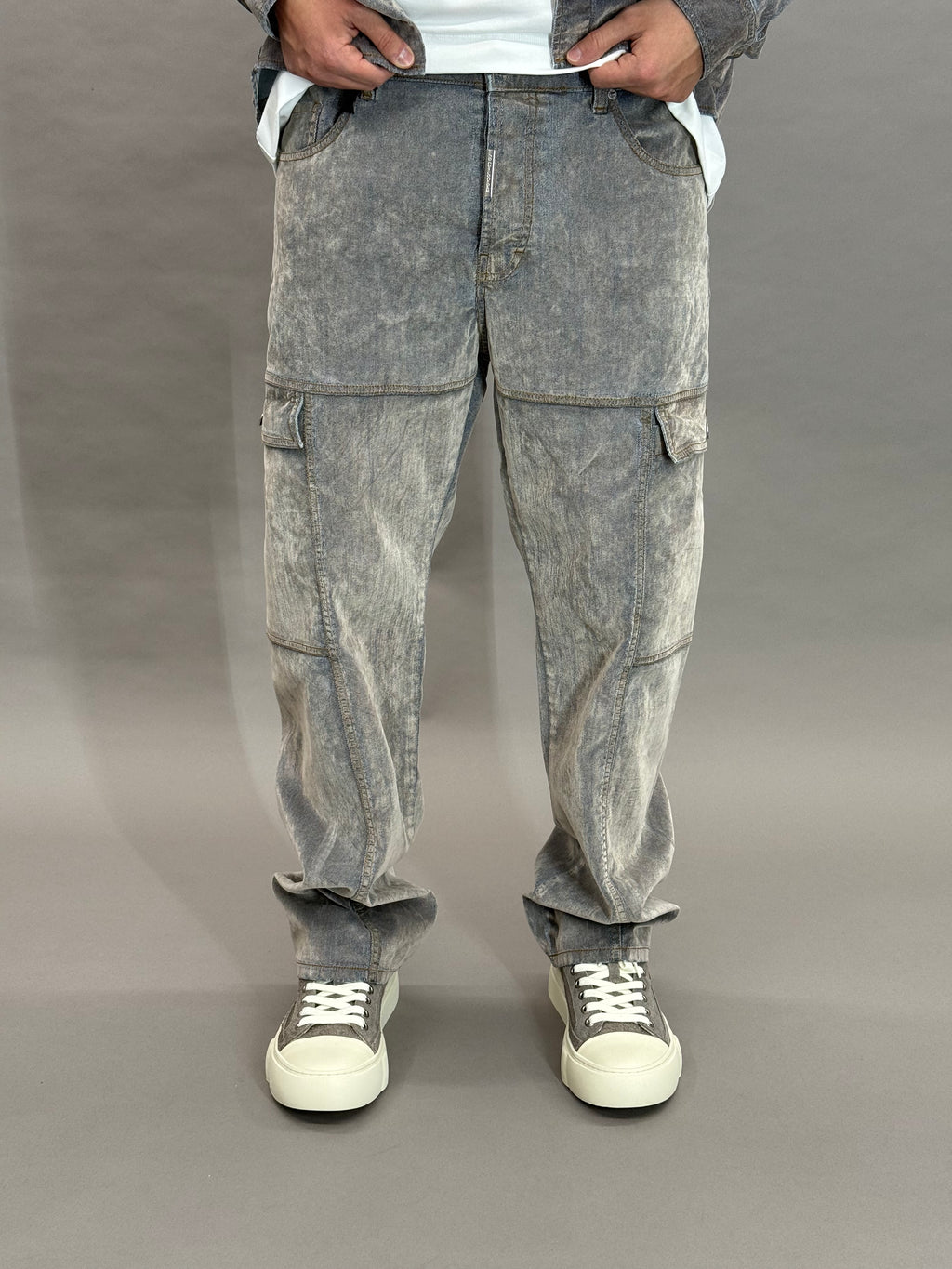 Velvet Denim Coord Grey