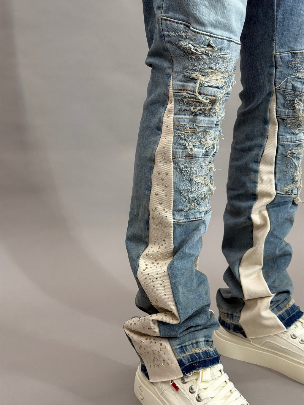 Pearls And Rhinestones Denim