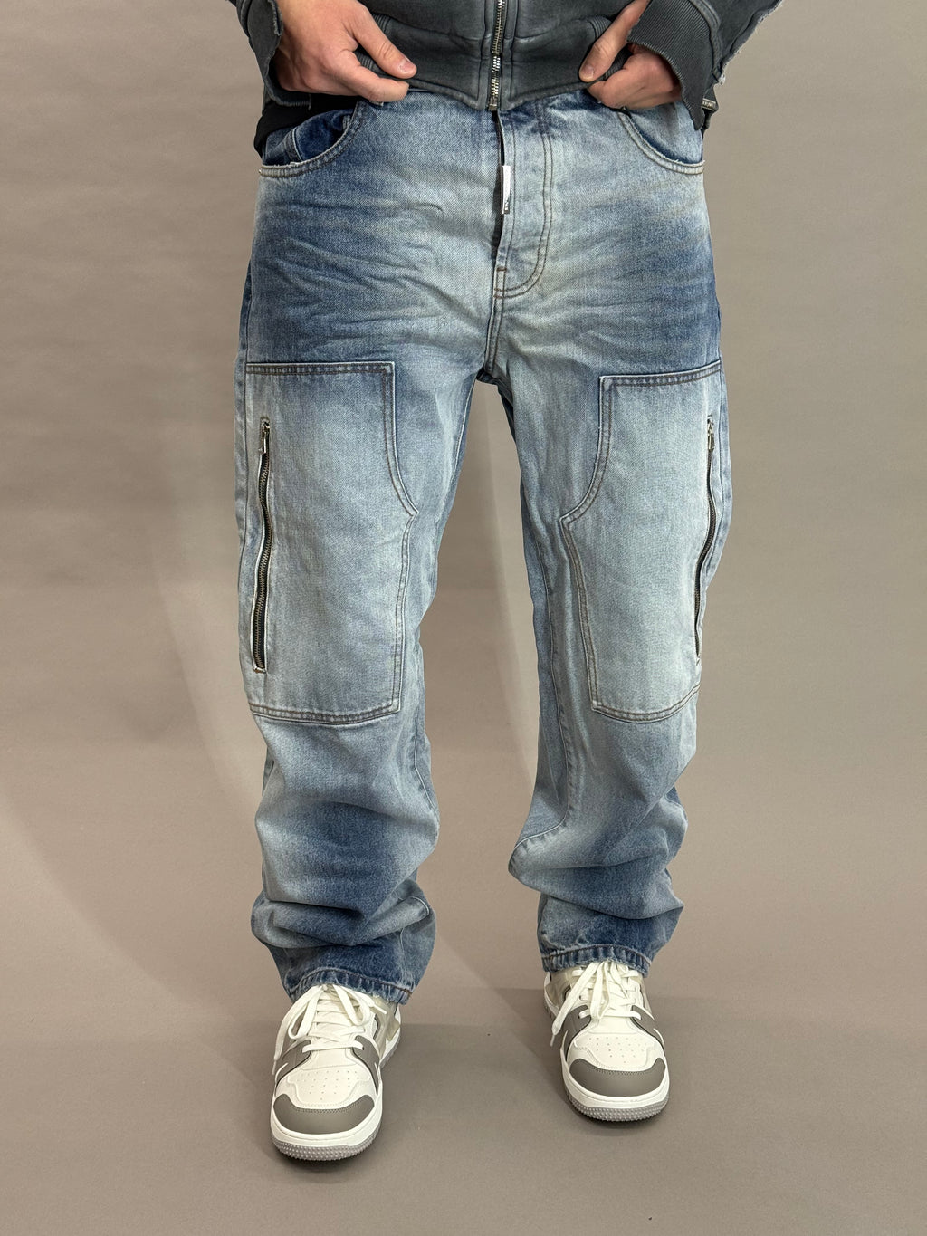 Carpenter Zip Blue Baggy