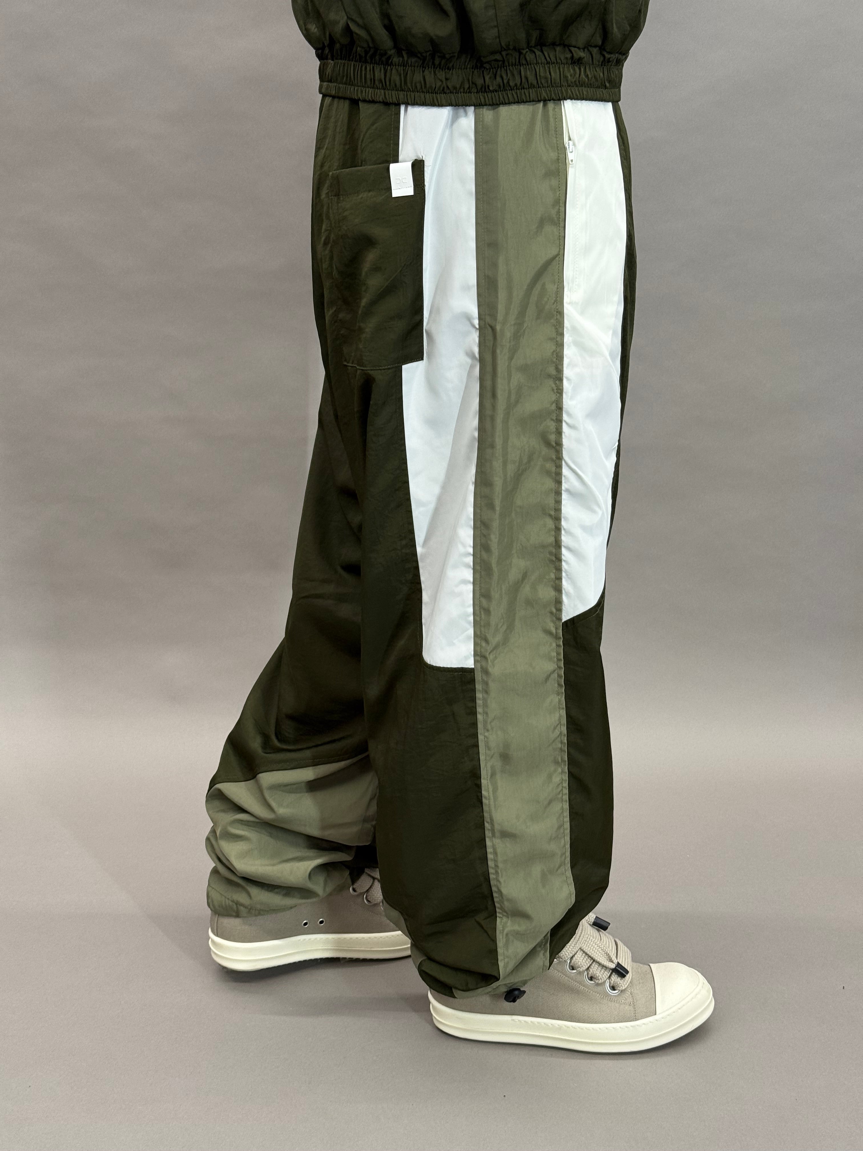 Tracksuite Technical Green Fabric