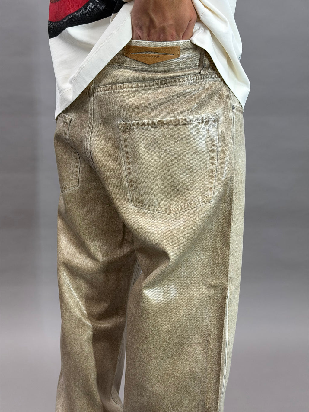 Baggy Beige Leather