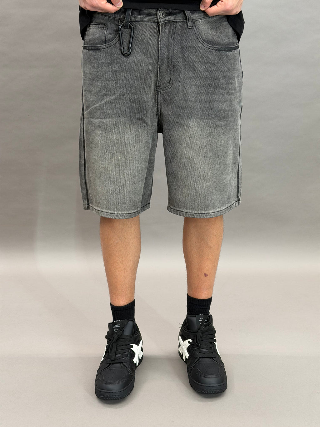 Grey Black Short