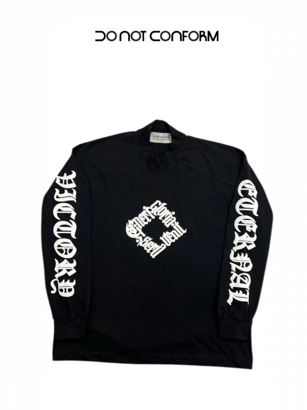 Long Sleeve Print All Sides Black