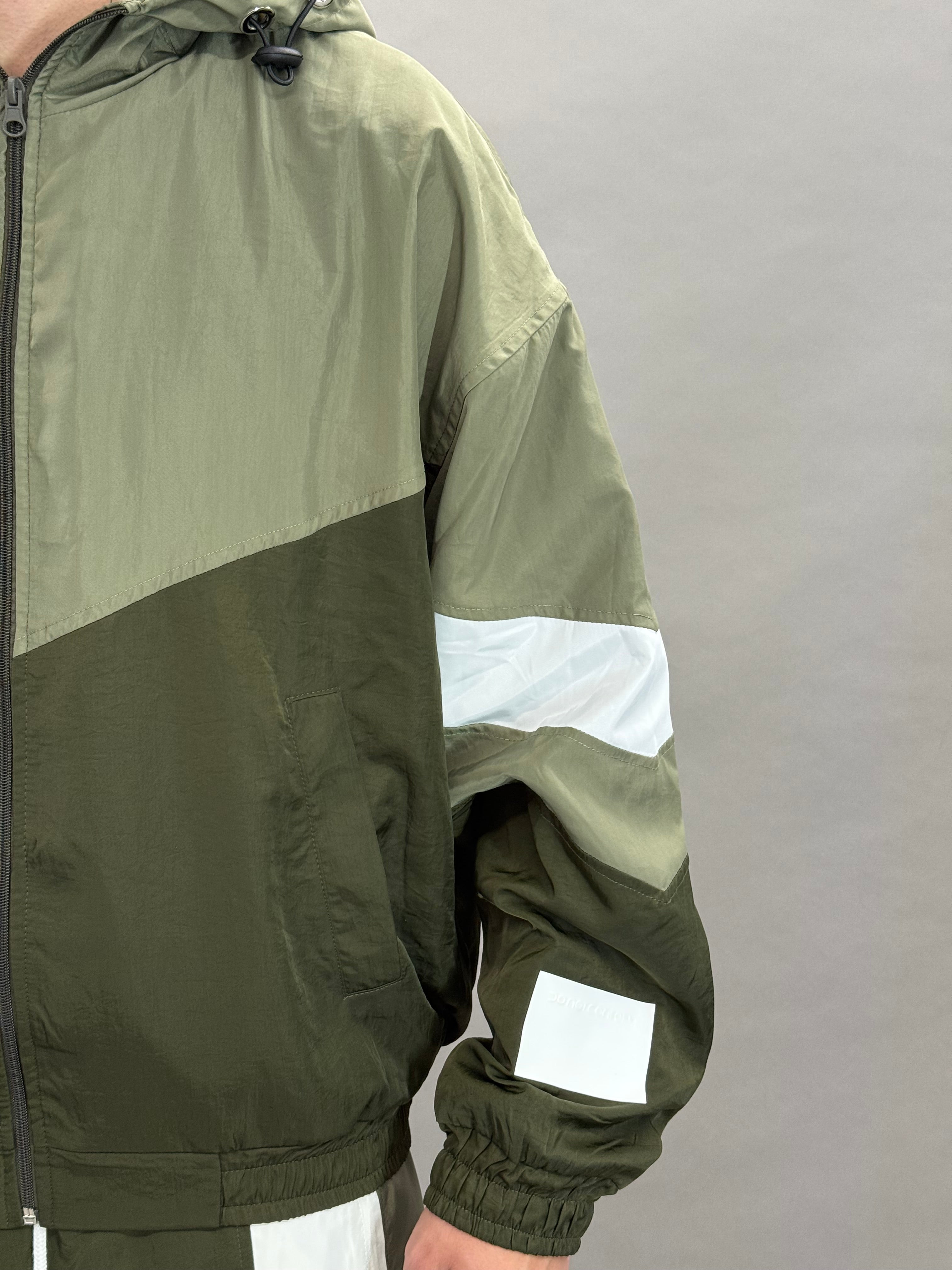 Tracksuite Technical Green Fabric