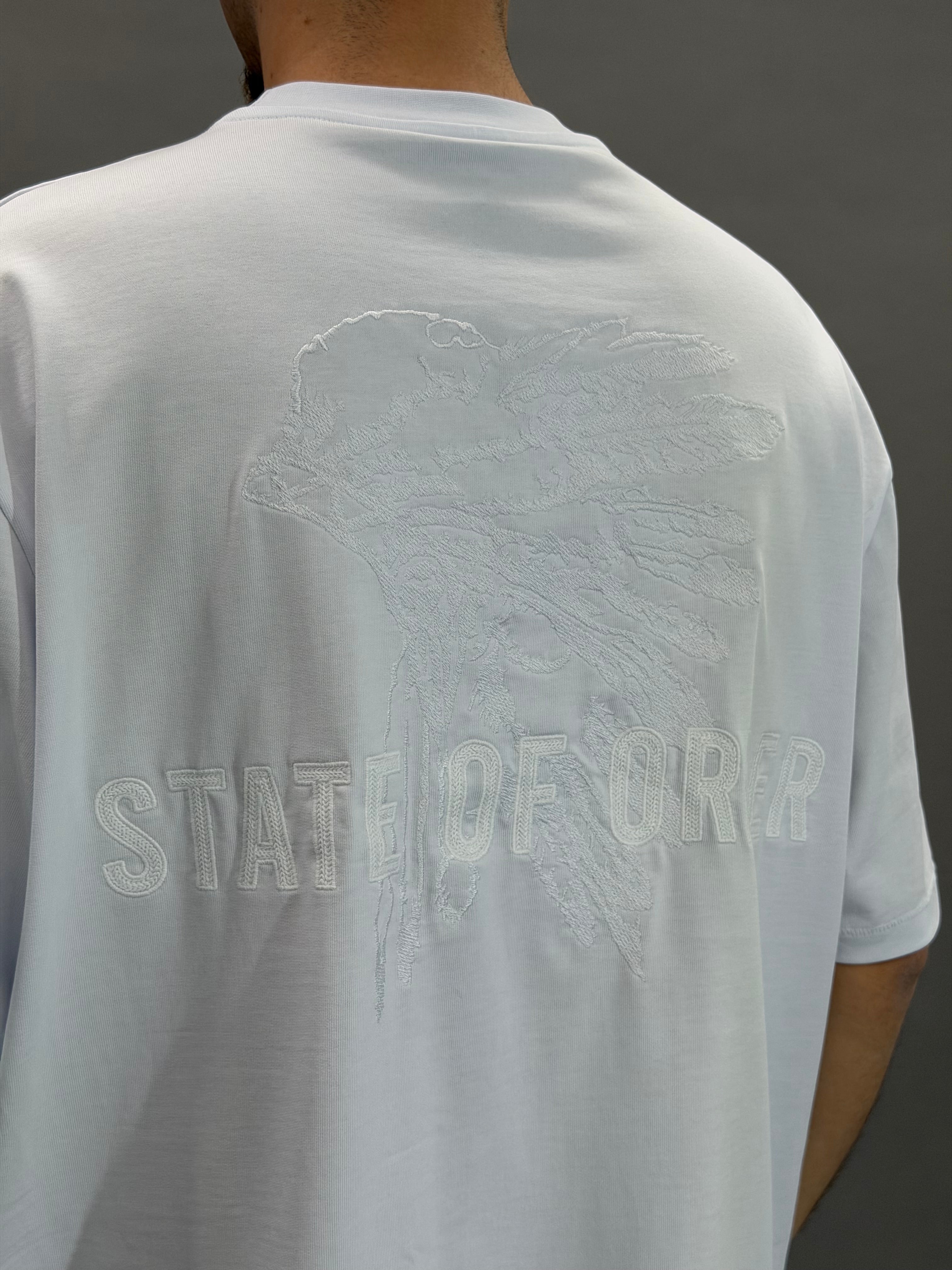 State Embroidery White