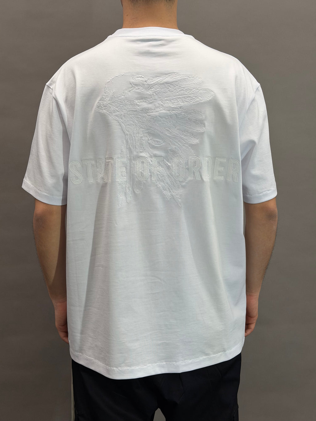 State Embroidery White