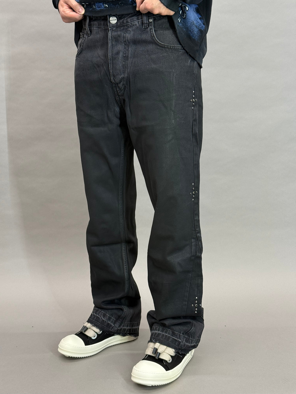 Wide Leg Black Baggy