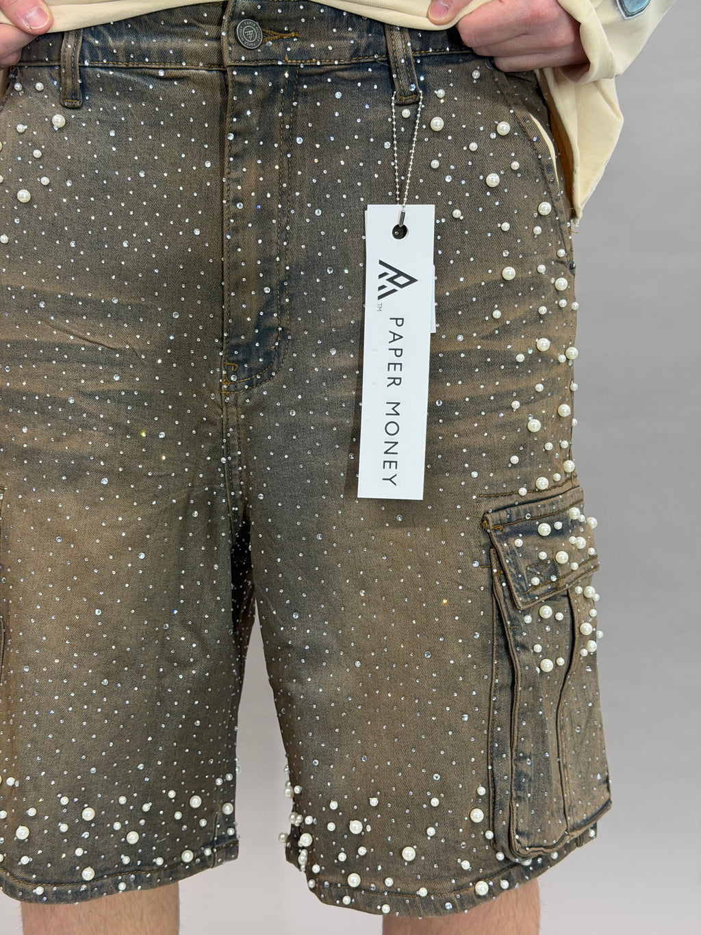 Pearl Crystal Shorts Dusk