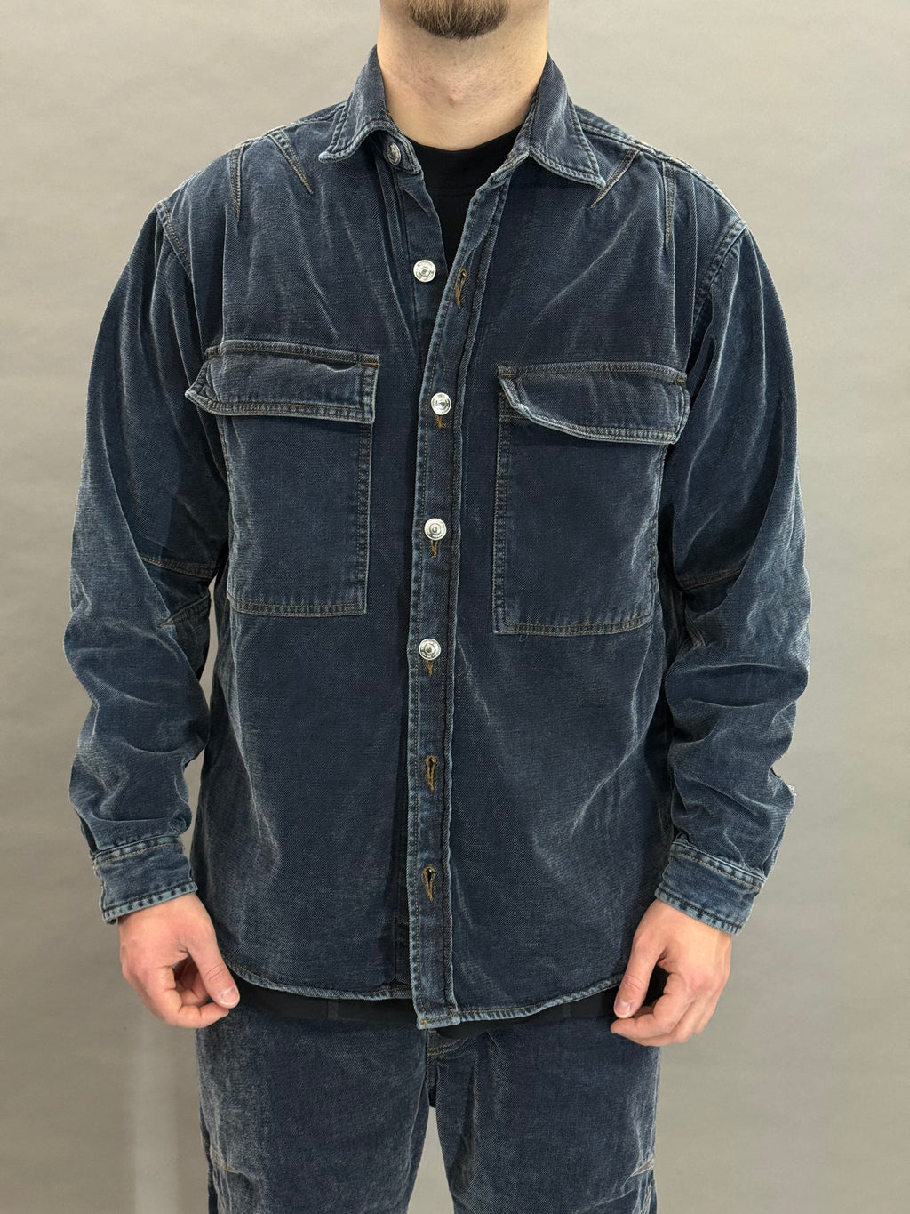Chenille Denim Blue