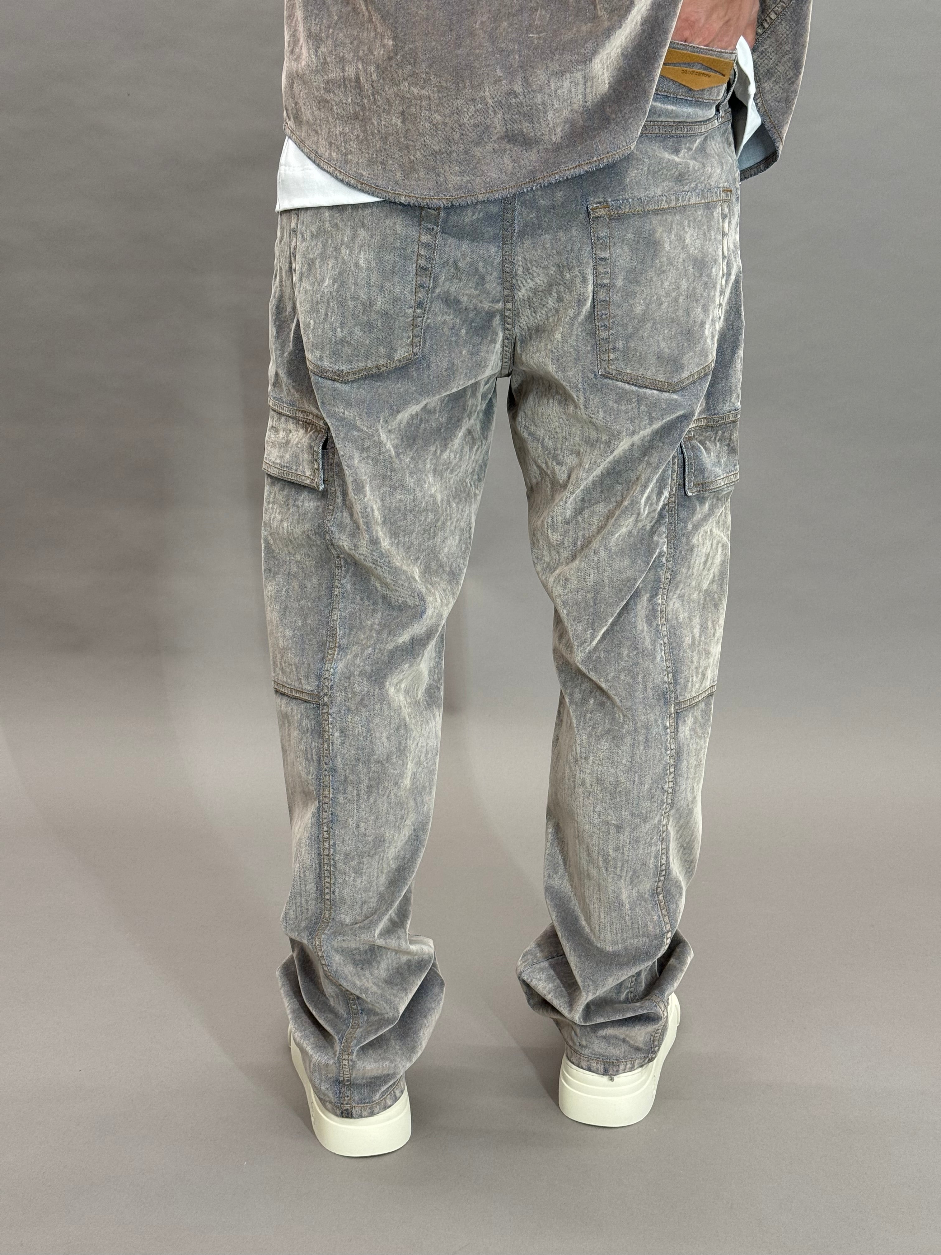 Velvet Denim Coord Grey