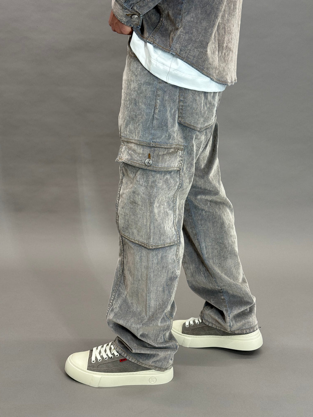 Velvet Denim Coord Grey