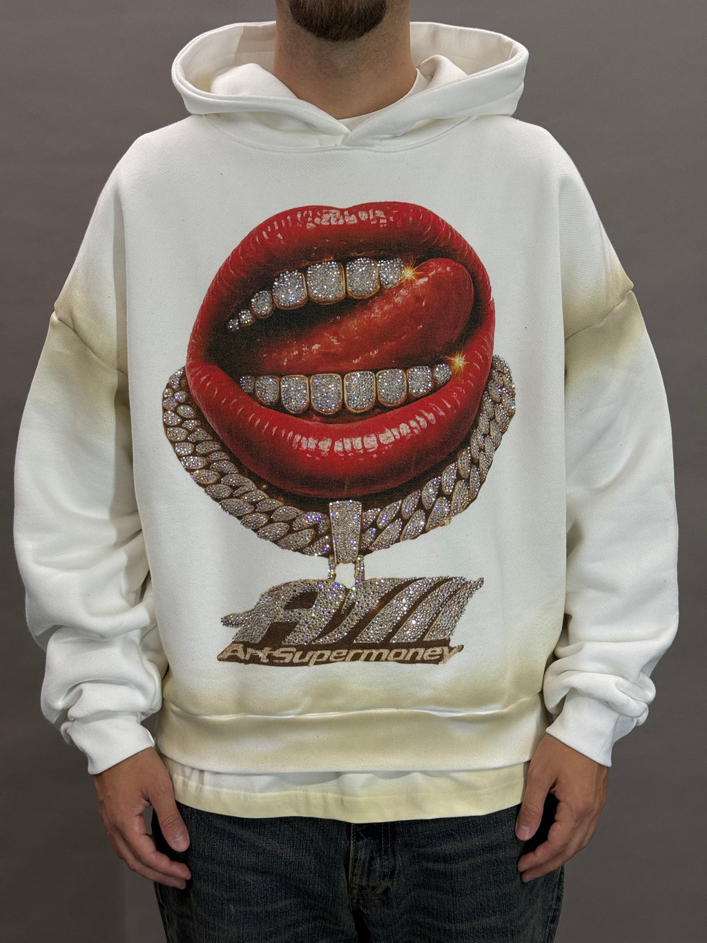 Hoodie Grillz White