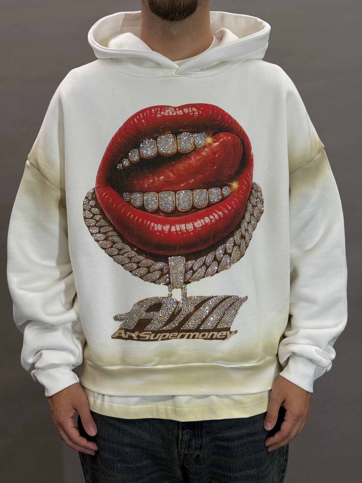 Hoodie Grillz White