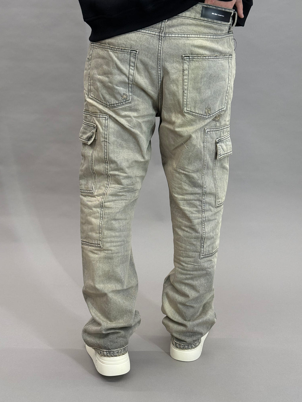 Baggy Cargo Worker Dirty Grey