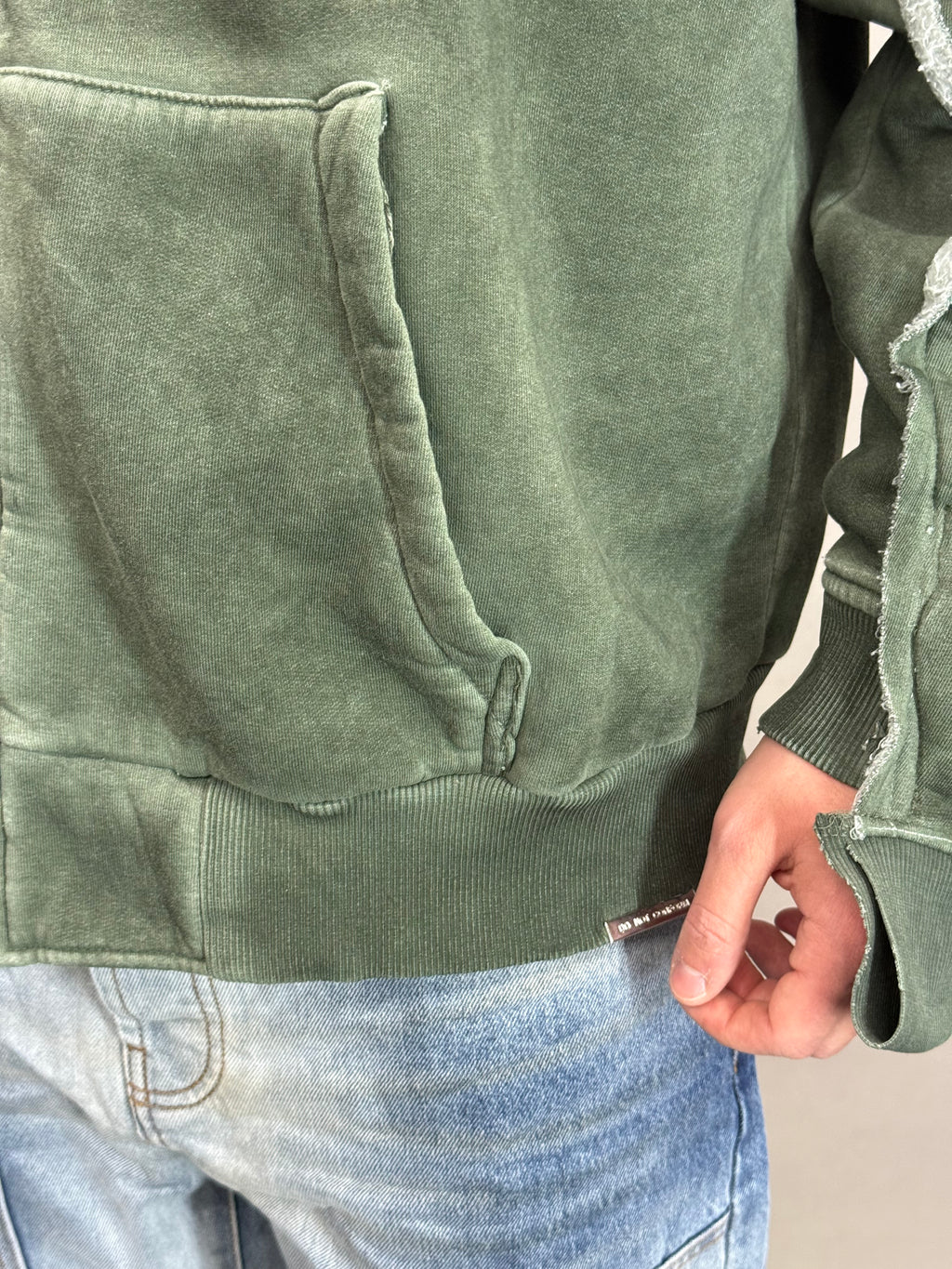 Washed Sweatshirt Army Green