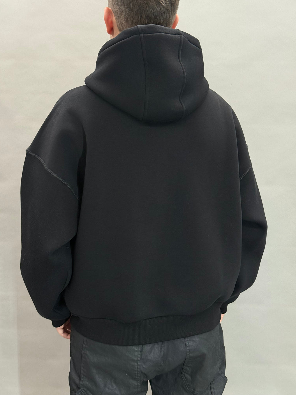 Black Stitching Double Pouch