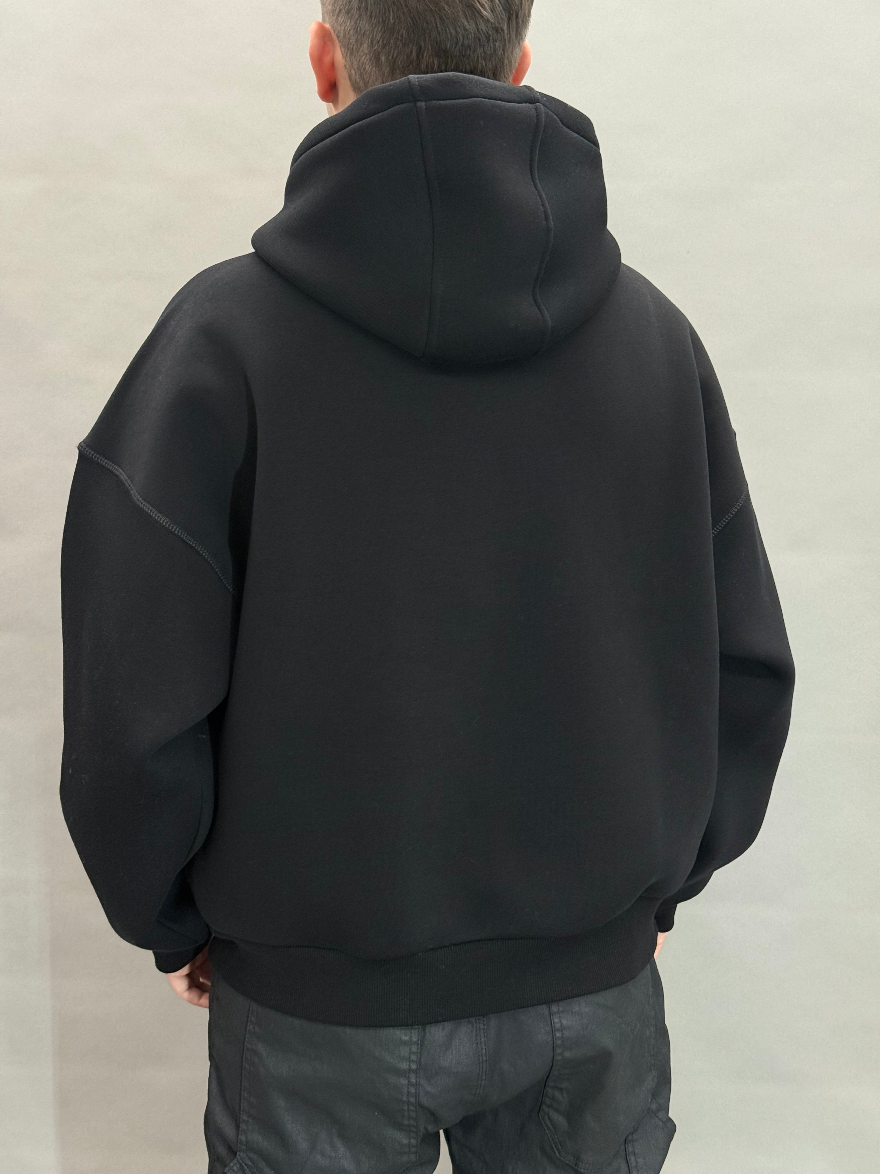 Black Stitching Double Pouch