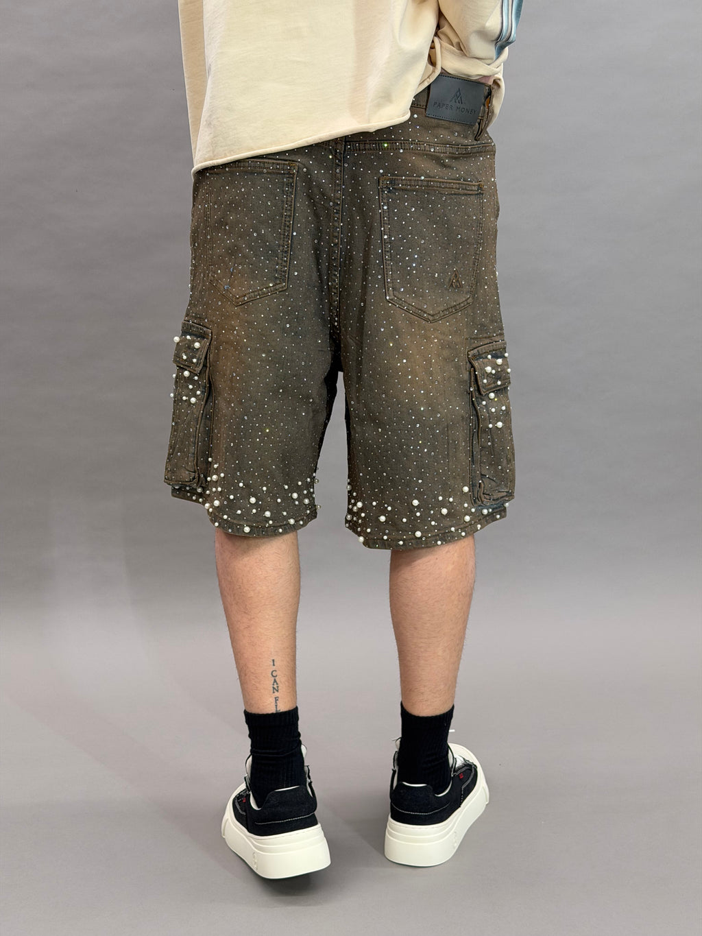 Pearl Crystal Shorts Dusk