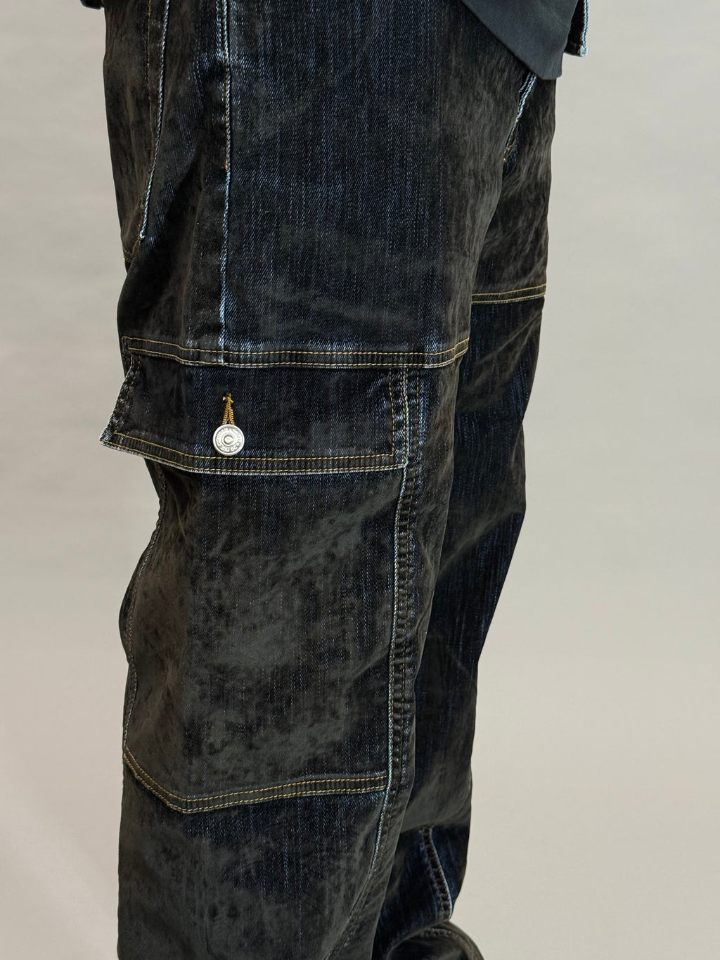 Velvet Denim Coord Black