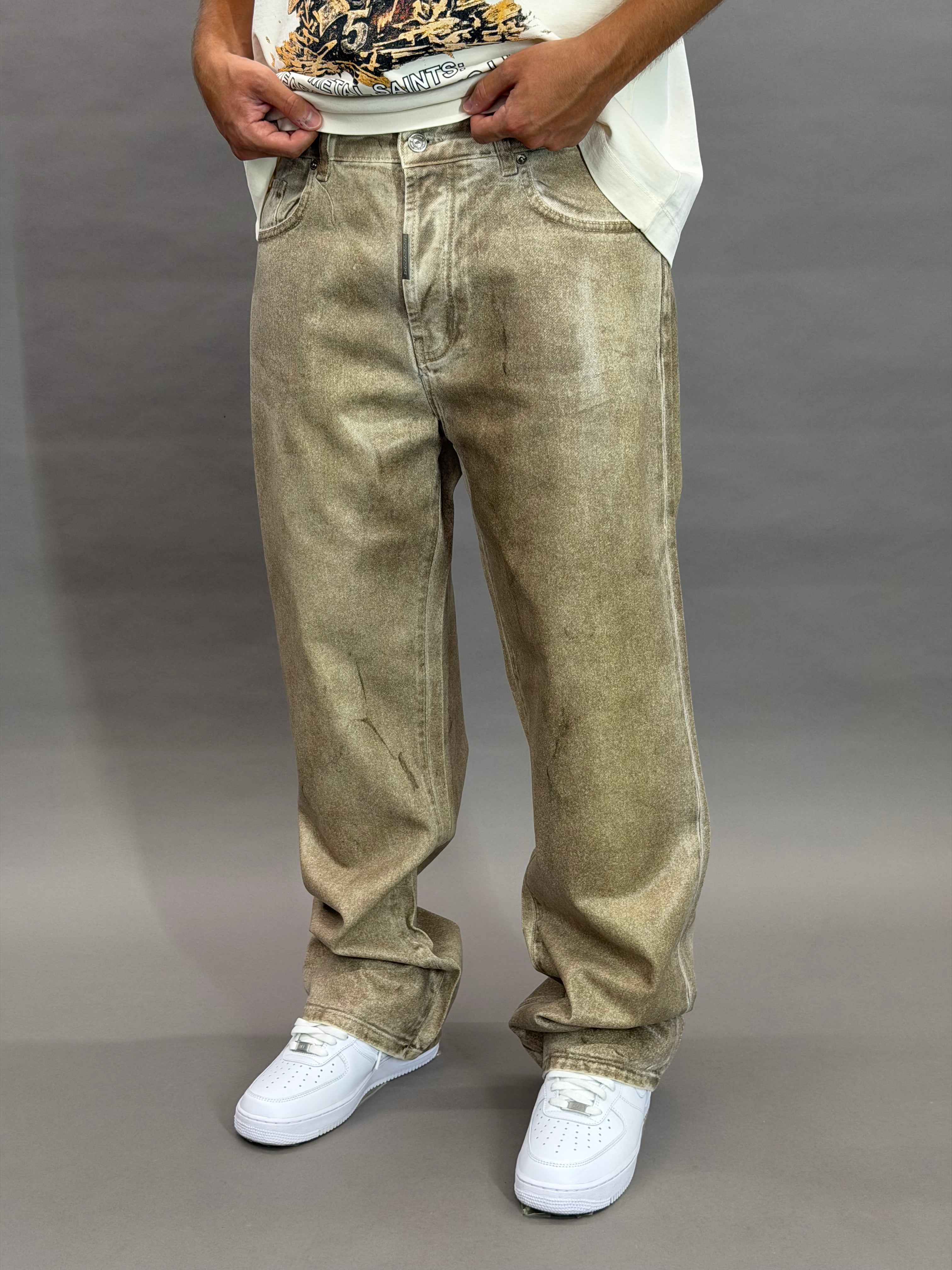 Baggy Beige Leather