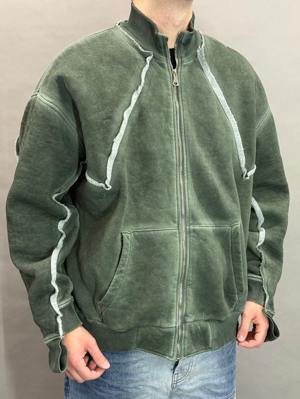 Washed Sweatshirt Army Green