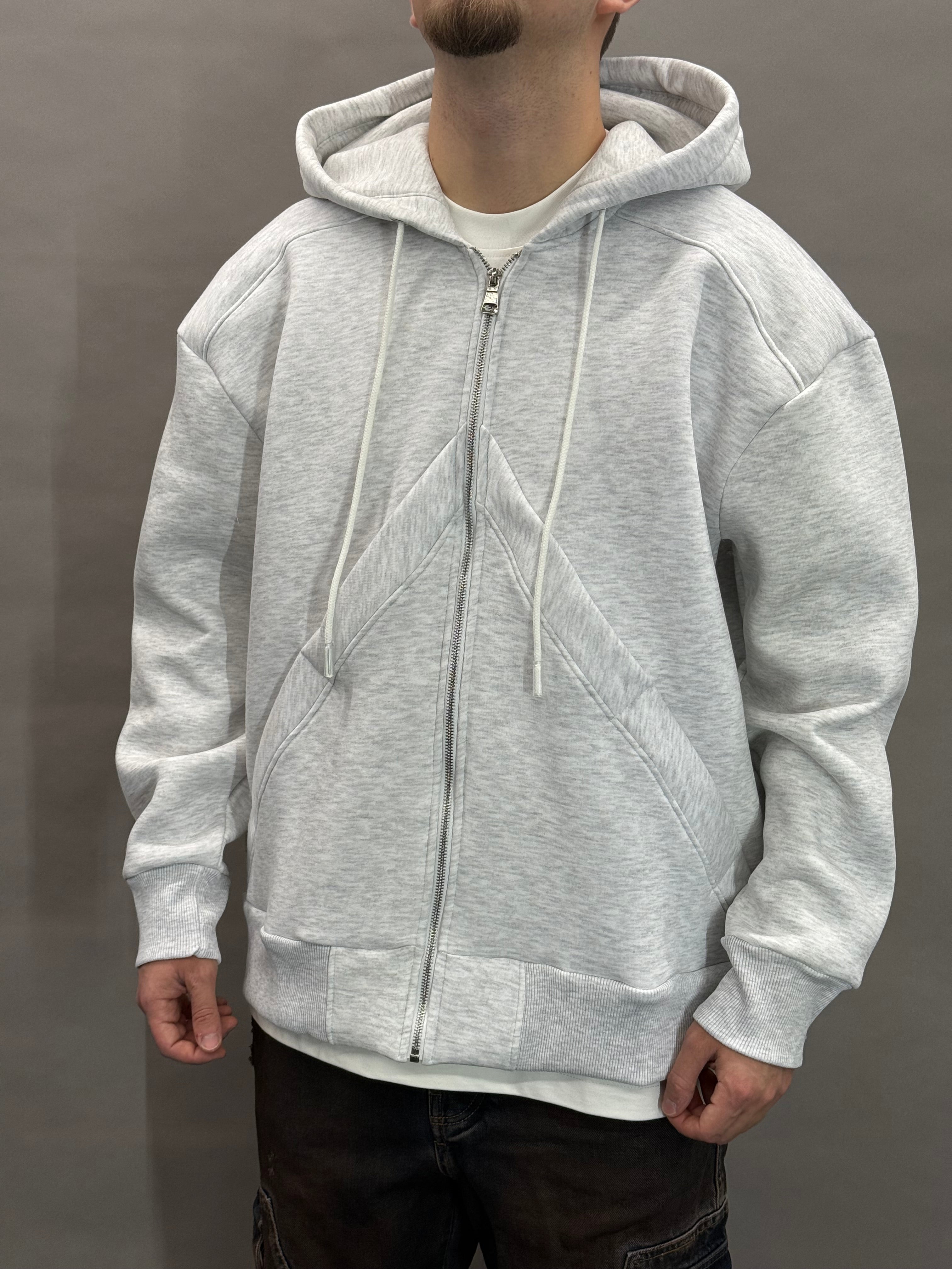 Grey Side Slotted Pouch