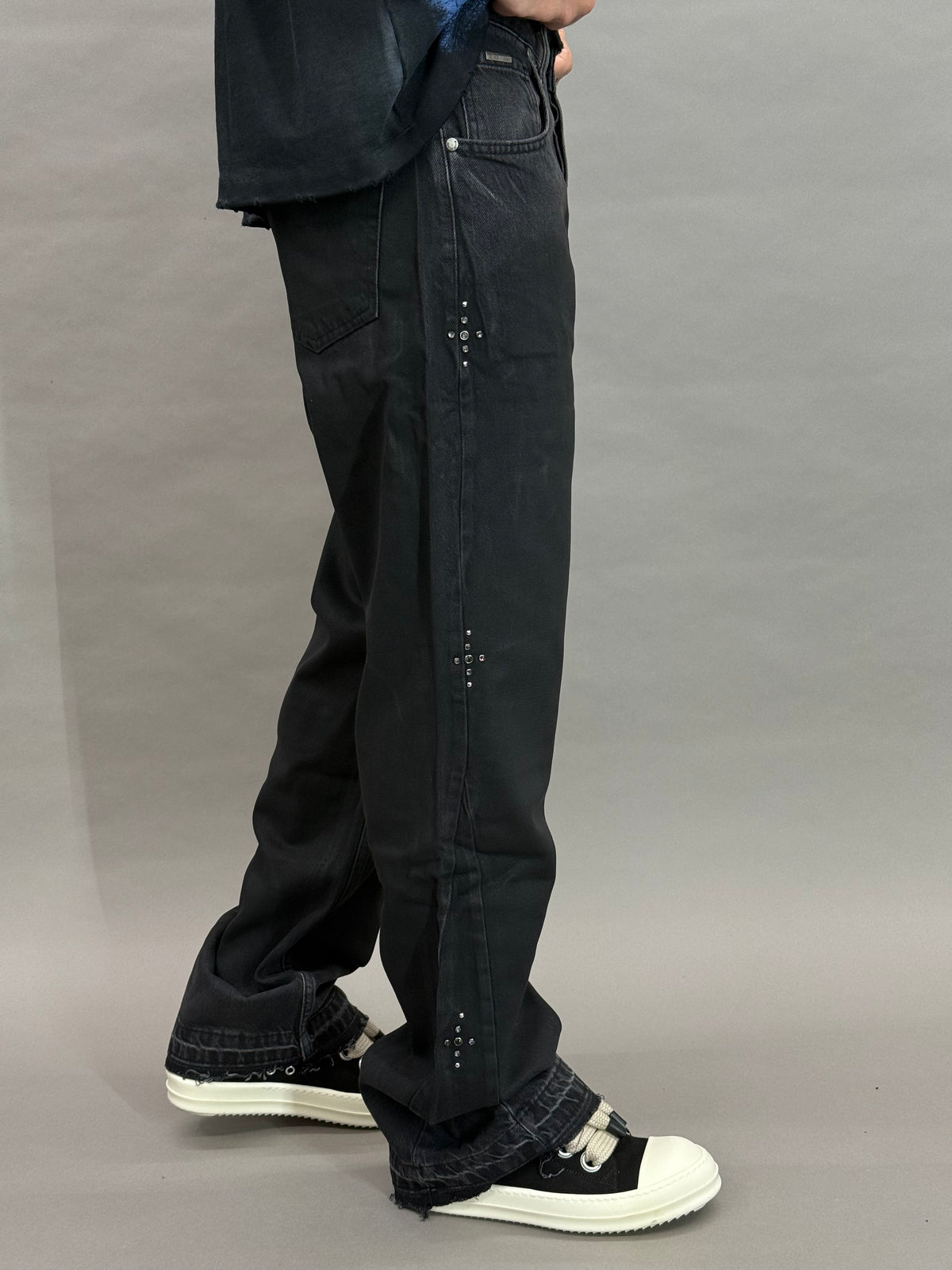Wide Leg Black Baggy