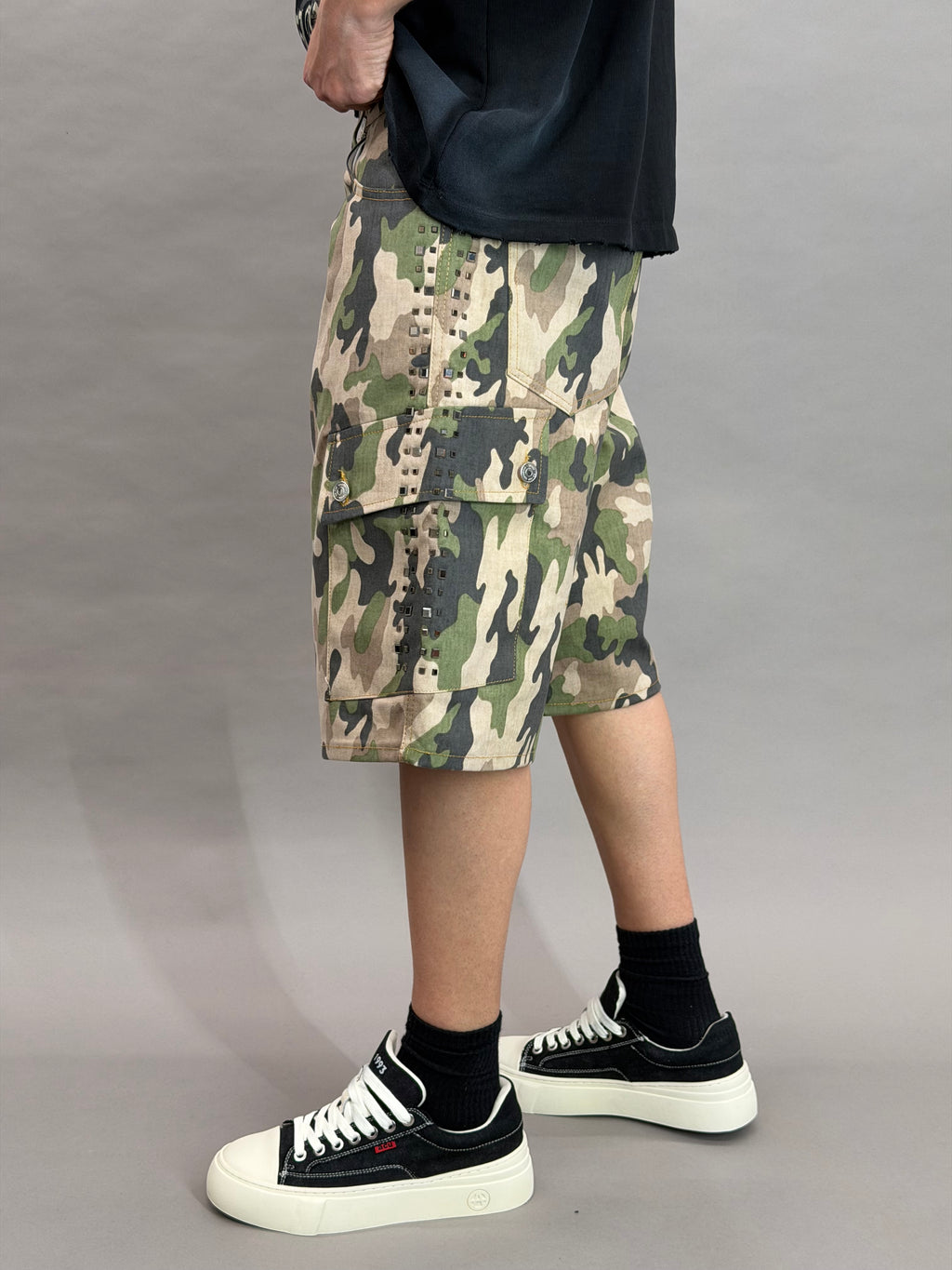 Military Pockets Rhinestone