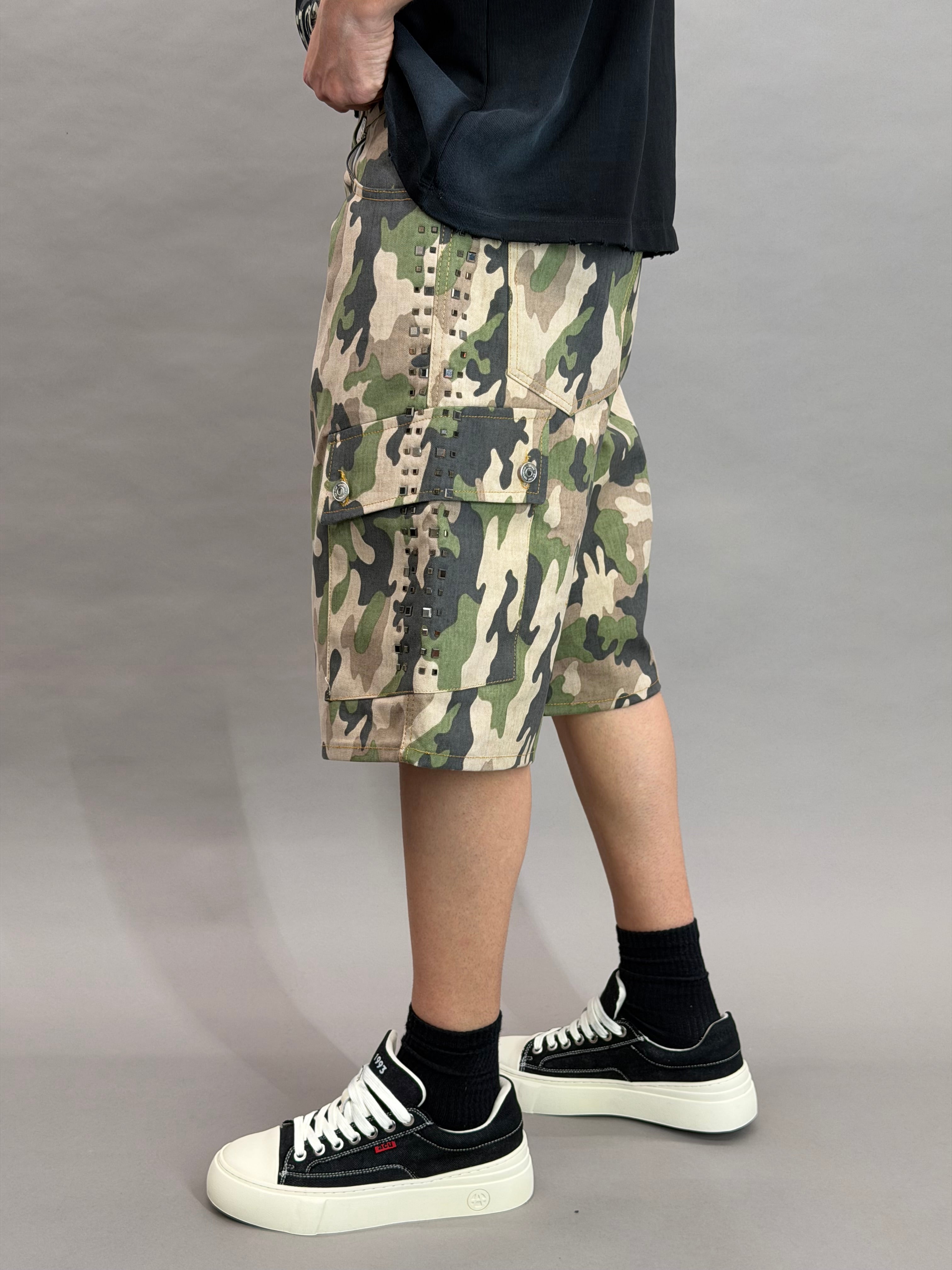Military Pockets Rhinestone