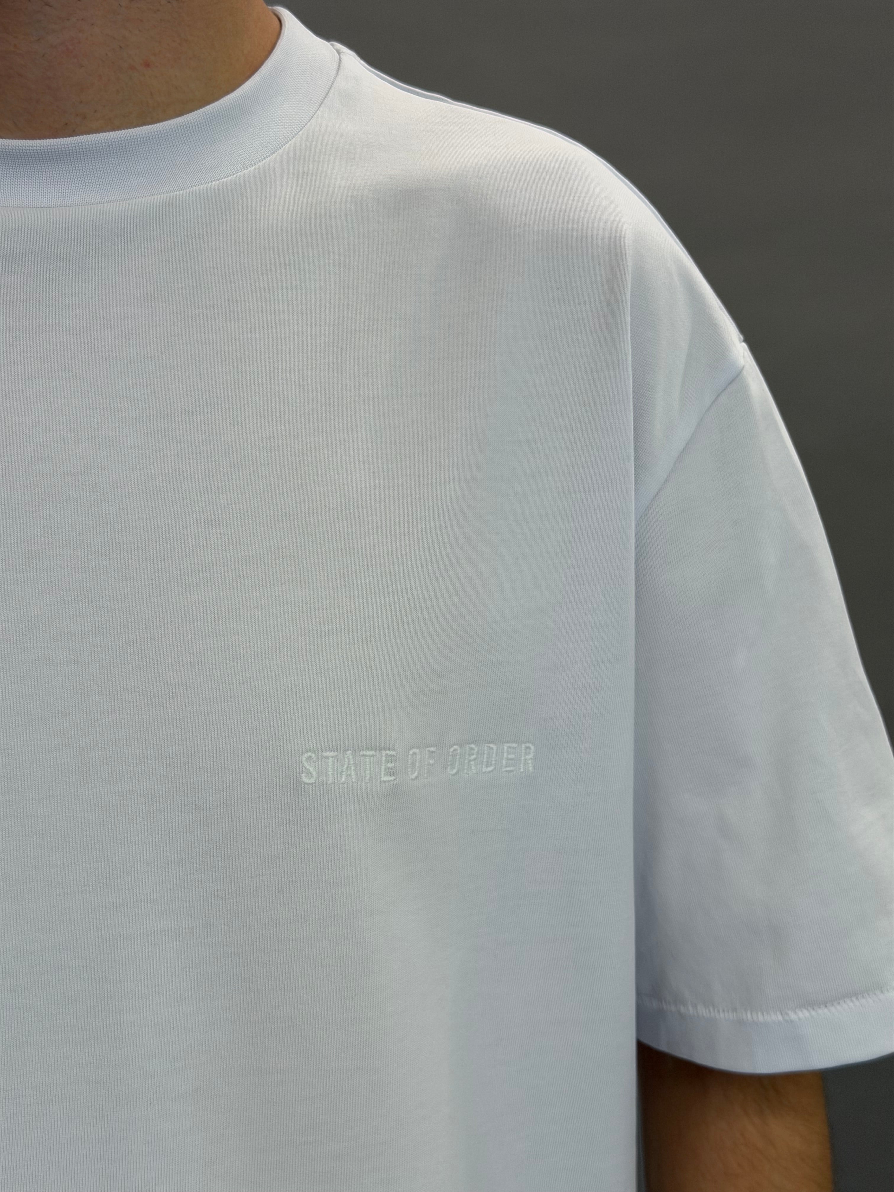 State Embroidery White