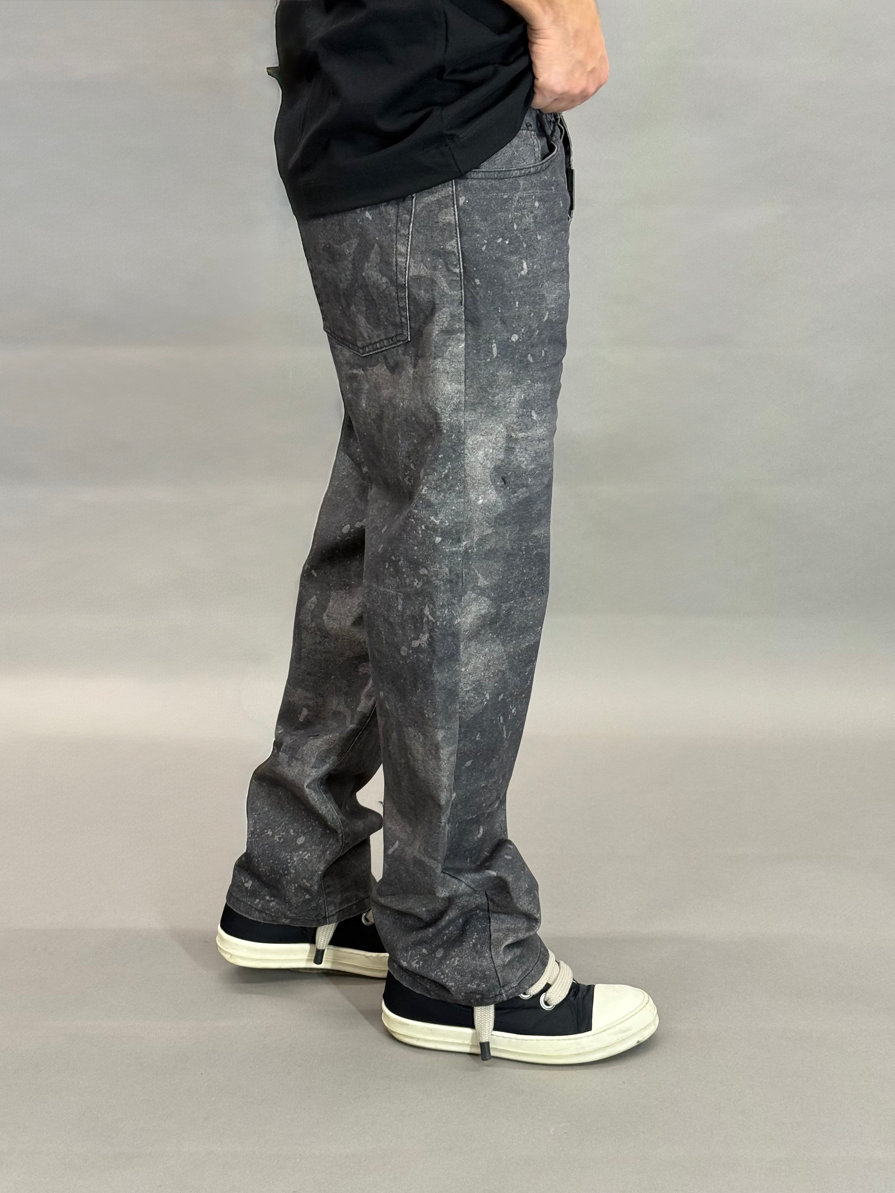 Baggy Denim Black Camouflage