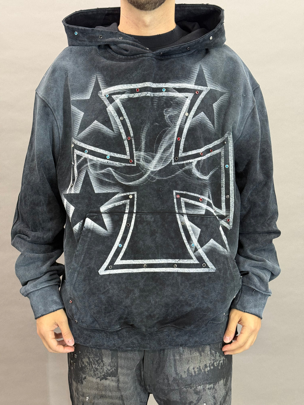Strudded Iron Cross Black BI